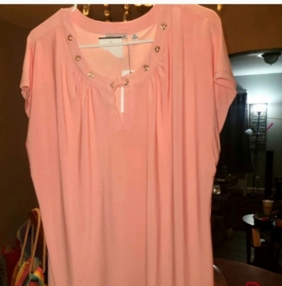 Nwt Notations 2x pink blouse - Picture 1 of 4